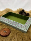 Pichwai on Emerald & Green Trousseau Tray on Canvas