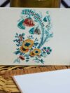 Abstract Floral Textured Canvas Note Cards (Set of 6) - Image 2