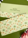 Flora Textured Canvas Envelope with Magnetic Closure