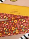 Funfest Mustard Textured Canvas Envelope with Magnetic Flap
